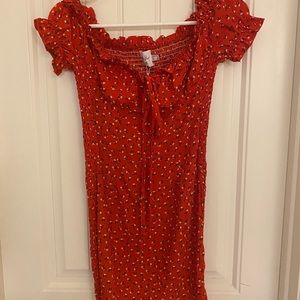 Princess Polly Red Floral Mini Dress